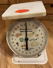 Balcão de cozinha American Family Scale 25 lb branco frutas carne alimentos conservas vintage comprar usado  Enviando para Brazil