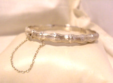 Bamboo bangle sterling for sale  NORMANTON