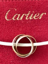 Colar Cartier Branco Nylon Cord/K18YG/WG/PG Trinity - Garantido Autêntico!! comprar usado  Enviando para Brazil