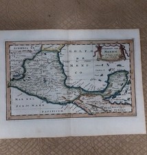 Antica carta geografica usato  Vivaro Romano