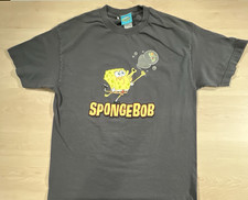 Camiseta Gráfica Vintage Bob Esponja Calça Quadrada Plâncton Nickelodeon 2002 Grande, usado comprar usado  Enviando para Brazil