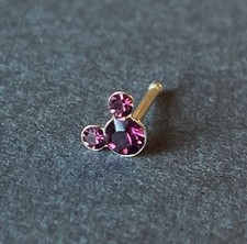 1 peça piercing nasal joia rato anel cravejado osso 20 g Minnie Mickey, usado comprar usado  Enviando para Brazil