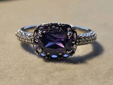 Purple alexandrite cushion for sale  AYLESBURY