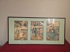 1830s japanese triptych for sale  Lakeport