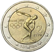 Euro commemorativa grecia usato  Trani