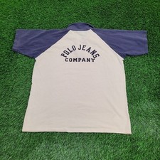 Camisa polo vintage anos 90 Ralph-Lauren 1/4 zíper grande 24x28 bege comprar usado  Enviando para Brazil
