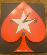Pokerstars wall clock for sale  North Royalton