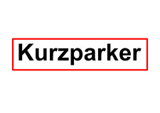 Kurzparker schriftzug rahmen gebraucht kaufen  Heringen