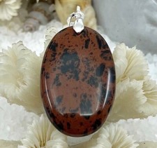 Pendentif obsidienne acajou d'occasion  Saint-André-de-Sangonis