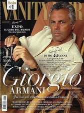 Vanity fair.giorgio armani usato  Campagna