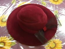 Chapeau feutrine bordeaux d'occasion  Bourges