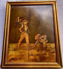 Tableau peint marqueterie d'occasion  Saint-Aubin-du-Cormier