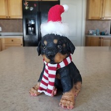 Rottweiler figurine christmas for sale  Delta
