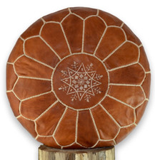 Moroccan leather pouffe for sale  ABERYSTWYTH