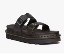 Sandálias deslizantes plataforma fivela couro preto tamanho L11, M10- Dr Martens Myles Brando comprar usado  Enviando para Brazil