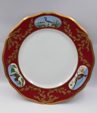 Usado, LYNN CHASE Vintage Jogo de Inverno Pássaros Prato de Jantar Vermelho 24K Acabamento Dourado Raro NOVO comprar usado  Enviando para Brazil