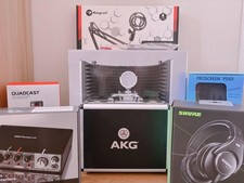 Microfone condensador AKG C214 equipamento de gravação de música conjunto com 8 peças usado comprar usado  Enviando para Brazil