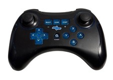 Controle remoto i-Con Nintendo Wii U Pro ASD174 preto azul com cabo de carga comprar usado  Enviando para Brazil