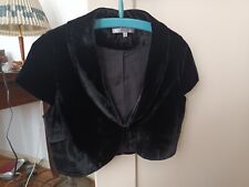 Bolero samtjacke schwarz gebraucht kaufen  Nürnberg