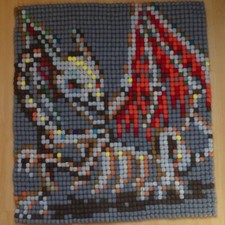 Skeletal dragon filzkugelteppi gebraucht kaufen  Ulm