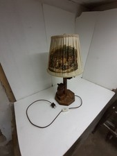 Holz eulen tischlampe gebraucht kaufen  Waldbröl