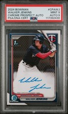 2024 BOWMAN CHROME PROSPECT AUTOMÁTICO #CPAWJ WALKER JENKINS PSA 9 /AUTO 9, usado comprar usado  Enviando para Brazil