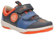 Boys clarks blue for sale  LONDON