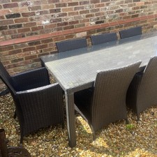 Black rattan outdoor for sale  BASINGSTOKE