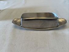 Prato de manteiga vintage de aço inoxidável com tampa MCM comprar usado  Enviando para Brazil