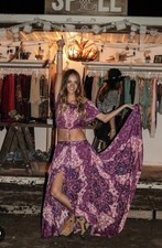 Saia maxi Spell & the Gypsy "Kiss the Sky" XS SET AU6 US2.  Crop top tamanho P comprar usado  Enviando para Brazil