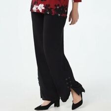 Calça pull-on Susan Graver malha líquida com detalhe de laço - Preta tamanho XS *NOVA* comprar usado  Enviando para Brazil