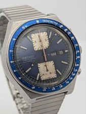 Seiko Kakume 6138-0030 Blue Dial Automatic Chronograph 1976  Runs comprar usado  Enviando para Brazil