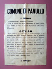 Manifesto comune pavullo usato  Italia