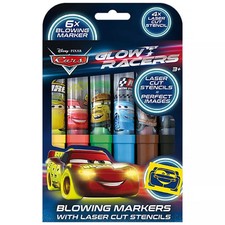 Markery dmuchane Cars 6 sztuk + szablony, używany na sprzedaż  PL