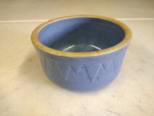 Usado, Antiga tigela de dentes de serra azul Ruckel's Pottery Whitehall grés 7,5" comprar usado  Enviando para Brazil
