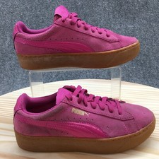 Tênis Puma Feminino 6 Vikky Plataforma Esportiva Top Baixo Camurça Rosa com Cadarço comprar usado  Enviando para Brazil