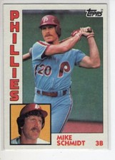 1984 CARTÃO DE BEISEBOL TOPPS MIKE SCHMIDT #700 EX comprar usado  Enviando para Brazil