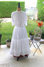 Jupon ancien coton d'occasion  Miramont-de-Guyenne