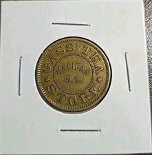 Breton 902 Gass' Tea Store Cheque token 1882 Halifax Nova Escócia Canadá comprar usado  Enviando para Brazil
