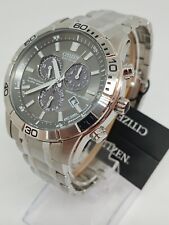 Citizen Eco-Drive Brycen BL5450-54H relógio cronógrafo masculino 44mm S/aço novo sem etiquetas comprar usado  Enviando para Brazil