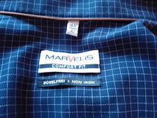 Herrenhemd marvelis dunkelblau gebraucht kaufen  Steinhagen