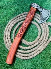Compartilhar Machado TOMAHAWK VIKING FEITO À MÃO EM AÇO CARBONO, MACHADO INTEGRAL BARBUDO, 24 comprar usado  Enviando para Brazil