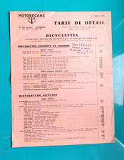 Original feuille tarif d'occasion  Saint-Bonnet-de-Joux