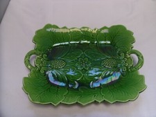 Majolica green serving for sale  UXBRIDGE