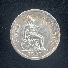 1837 william silver for sale  BOGNOR REGIS