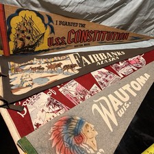 Vintage souvenir pennant for sale  Burlington
