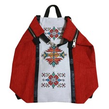Zaino tessuto rosso usato  Paterno