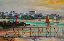 Bretagne. audierne. passerelle d'occasion  Plonéour-Lanvern