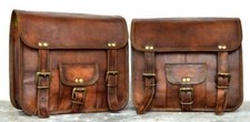Alforjes de motocicleta 2 bolsas laterais bolsa de couro marrom alforjes selim 2 bolsas comprar usado  Enviando para Brazil