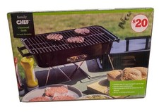 Usado, Grelha de carvão portátil Family Chef 19 polegadas com pernas dobráveis e cinza fácil de limpar comprar usado  Enviando para Brazil